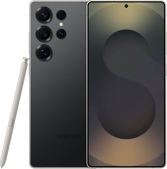 SAMSUNG Galaxy S25 Ultra 5G (512GB, 12GB) 6.9" AMOLED 2X, 200MP Camera (US Model Fully Unlocked for Global 5G / 4G LTE ) S938U w/ 25W Super Fast Charger (Renewed) Black